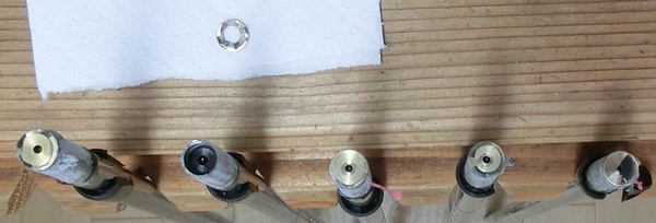 B社アイアンシャフト 先端の重り