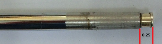 D社アイアンシャフト チップ側重り