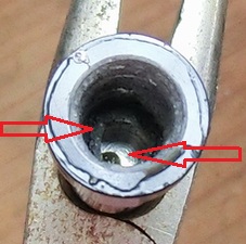 スリーブ内部の様子