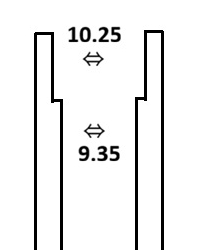 ピン GLIDE 4.0　ホーゼル内寸法